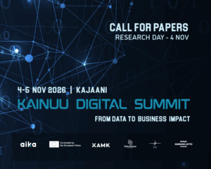 Kajaani Kainuu Digital Summit 4-5th Nov Call For Papers, Research day 