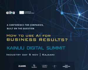Kainuu Digital Summit 2026 industry day conference for companies 5th November in Kajaani
